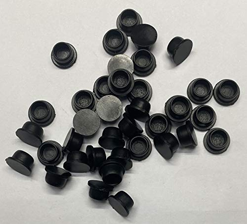 dexierp Bouchon de Protection Noir pour Trou 1/4 7 mm (Paquet de 25) 5/16-18 UNC 5/16-24 UNF M8 Filetage Écrou Couvercle Joint LDPE Plastique Monture