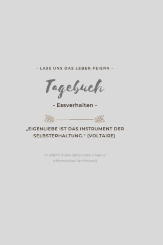 Tagebuch Essstörung. (Essverhalten - BingeEating - Verhaltensmuster erkennen, verstehen, analysieren und ablegen): Tagebuch / Journal. DIN A5. 15 Wochen-Programm zur Selbsthilfe