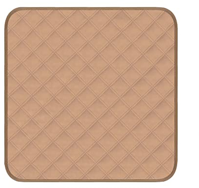 Waschbare Inkontinenz Stuhlauflage wasserdichte Saugfähige Sitzauflage Inkontinenzunterlage für Rollstuhl Autositz Sofa 53X55cm 1pc (Beige, 53x55cm)
