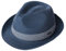 Comhats Chapeaux d’été, unisexe, style Panama, Fedora, Trilby, en paille, safari, plage, pliable, tailles XS à XXXL, bleu marine, XL