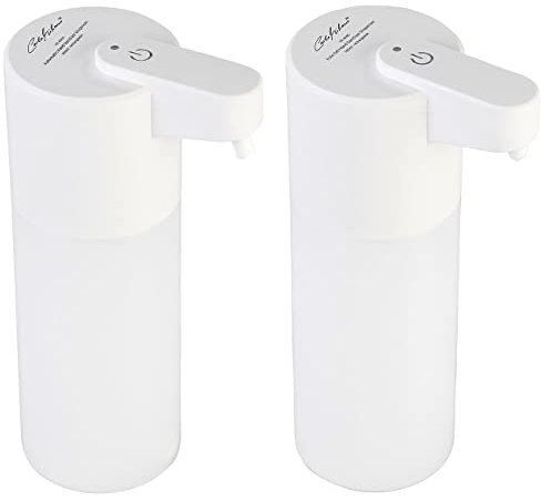 Carlo Milano Flüssigseifenspender: Automatische Akku-Seifen- & Desinfektionsspender, IR-Sensor, je 500 ml (Elektronicher Seifenspender, Automatischer Flüssigseifenspender)