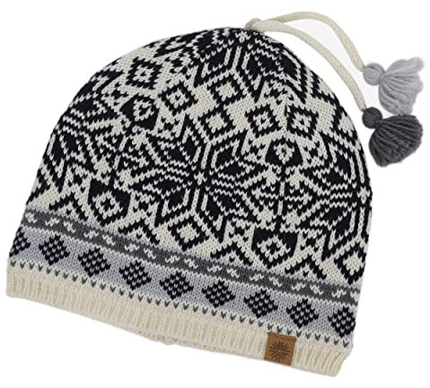 ICEWEAR Holmenkollen Norwegermütze mit Quaste (Weiß)