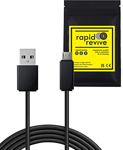 Rapid Revive - Premium Replacement Power Charger Cable For Beats Solo 2 | Solo 3 | Studio 2.0 | Studio 3.0 | Powerbeats 2 | Powerbeats 3 | Upgrade USB to Micro USB Data Charge Cord