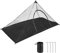 EFUTURETIME Camping Moskitonetz, 220 x 120 x 100 cm, Leicht Mückennetz Outdoor, Kompakt Moskitonetz Reise, Moskitozelt mit Reißverschluss für Camping, Wanderung, Schwarz