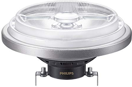 Master LED ExpertColor AR111 G53 10.8W 50W Equivalent LED Spot Light 2700K Warm White 600lm CRI95 9° Narrow Beam Dimmable Accent Lighting for Retail, Hospitality and Home Use