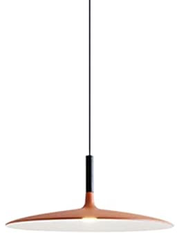 JISHUBO Lámpara colgante de metal con forma de platillo volador creativo, lámpara colgante de cabeza única para techo, candelabro decorativo LED, accesorio de iluminación de lujo ligero para comedor y