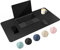 Schreibtischunterlage Schreibtischunterlage Desk Mat Schwarz Tischunterlage Schreibtisch Schreibtischauflage Deskmat Tisch Unterlagenmatte PU Leder Wasserdicht Rutschfest 60 x 35cm