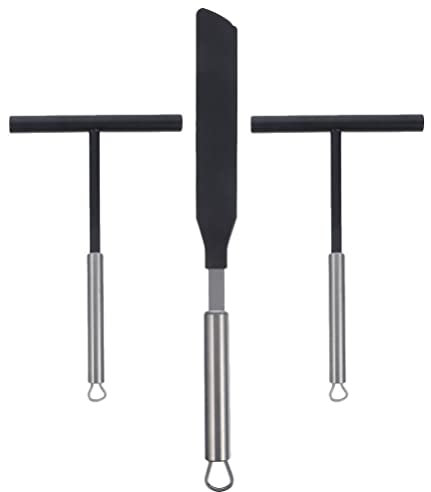 UPKOCH Spatule à Crêpes Acier Inoxydable Ustensiles Pour Crêpes Et Œufs Au Plat Outil De Cuisine Pratique Pour Foyers Et Restaurants