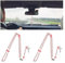 JNNJ 2Pcs Autospiegel Anhänger, Katholische Rosenkranzperlen für Den Rückspiegel im Auto, Kreuz Auto Hanging Charms Zubehör, Auto Dekor Für Männer- Und Damenzubehö(Rosa)