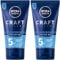 Nivea Men Craft Stylers Definierendes Styling Gel, Haargel mit Semi-matt Finish, schnelles und einfaches Haarstyling mit starkem Halt, 1er-Pack (1 x 150 ml) (Packung mit 2)