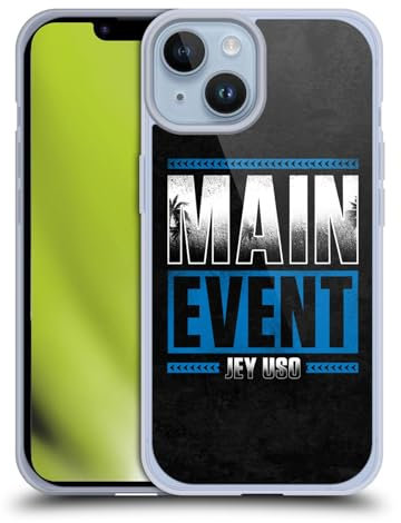 Head Case Designs Offizielle WWE Hauptereignis Jey Uso Soft Gel Handyhülle Hülle kompatibel mit Apple iPhone 14