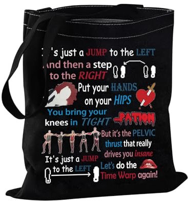 PXTIDY Rocky Horror Tote Bag Picture Show Gift Fans Gift Horror Movie Themed Shoulder Bag Musical Movie Fans Gift