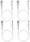 GeeekPi 4 Stück Snagless Short Shielded Cat6A Ethernet-Kabel, 10G 550MHz, 28AWG Pure Copper Cat6 Patchkabel für Netzwerkkabinet, Cat 6 Patchkabel, Weiß (0,5 M)