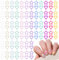 400Pcs Kawaii Nail Charms Kit-Colorful 3D Stars & Hearts, Acrylic Cute Nail Decorations for DIY Nail Art - Multi-Design for Women Girls