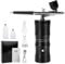 Airbrush Kit with Compressor, Rechargeable Cordless Air Brush Kit Nail Ombre Spray Machine with Cleaning Brush Set for Nail Art, Makeup, Painting, Cake Decor (Black)