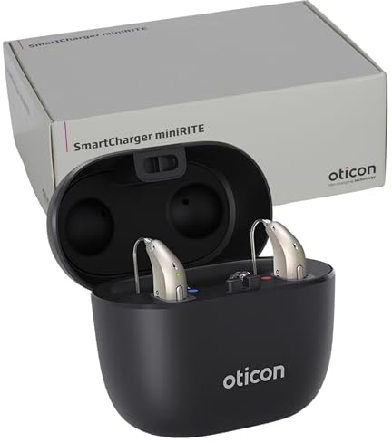 Oticon Intent Smart Charger for only Intent 1,2,3,4 miniRITE R Hearing Aid, Not Compatible with Intent BTE, Other All Oticon Hearing Aids