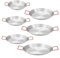 Besttoolifes Padella per paella, padella per frutti di mare per paella, riso e paella, ciotola per paella, piatto da portata, wok, vassoio per snack, in acciaio inox (28 cm)