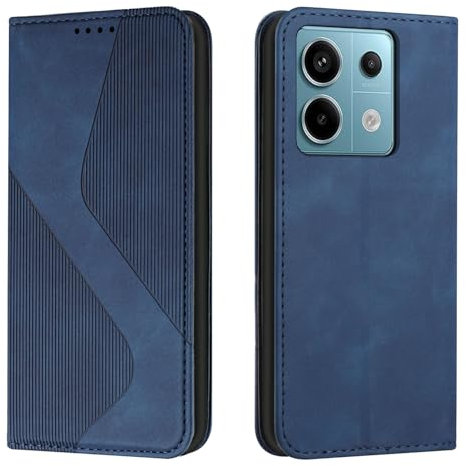 NEXCURIO Handy Hülle für Xiaomi Redmi Note 13 Pro 5G Handyhülle mit Kartenfäch Klapphülle Klappbar Schutzhülle Leder Flip Wallet Case Cover Tasche Handytasche Stoßfeste - Blau