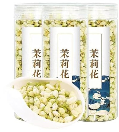Fragrant and delicious jasmine tea 30g/bottle, fresh flower buds, dried flowers, can be matched with roses, soaked in water (3 bottles of 90g)