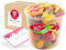 Pere's Candy Bundle für Red Band Fruchtgummi Dosen Zungen Super Sauer 1200g | Pilze, Schnuller & Mehr + Pere's Candy Notepad DIN A7-25 Blatt