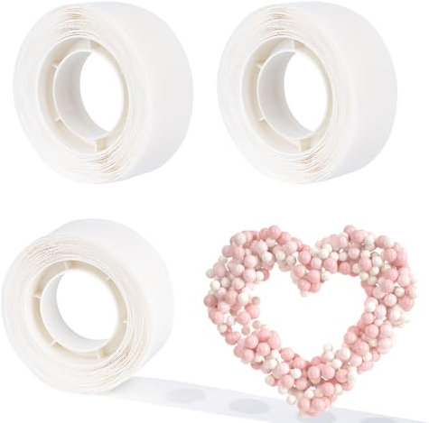 NUTTDOO Balloon Glue Dots,600PCS Double Sided Adhesive Point Tape Balloons Dots Stickers for Birthday Party Wedding Christmas Balloon Decorations DIY