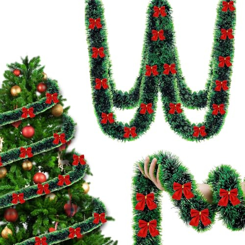 12 M Girlande Weihnachten, Tannengirlande, Weihnachtsdeko Girlande, Christmas Garland, WeihnachtsbaumGirlande, Weihnachtsgirlande Für Innen- Und Aussenbereich Dekoration Weihnachtsbaum