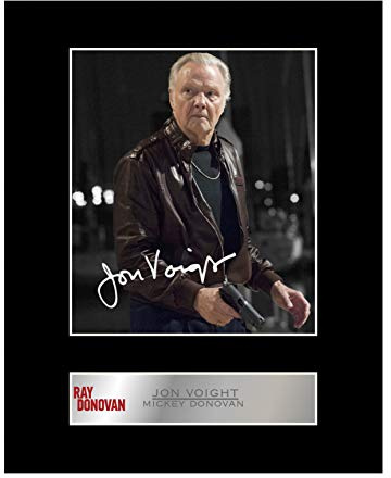Fotodruck mit Autogramm von Jon Voight, Mickey Donovan, von Ray Donovan