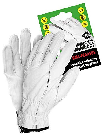 REIS Rmc Pegasus Mechanics - Arbeitsschutzhandschuhe, Größe 8, weiß, 1 Paar