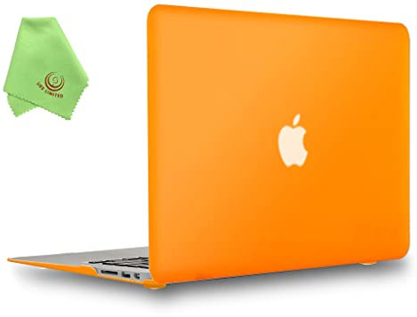 UESWILL Air - Cover rigida opaca liscia al tatto, per MacBook Air 13 2010-2017 (modello A1466/A1369), colore: Arancione