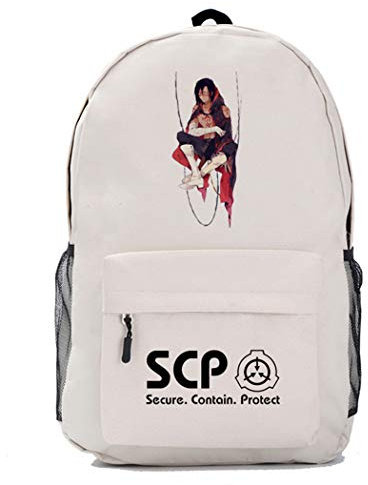 WANHONGYUE SCP Confinement Anime Cosplay Rucksack Casual Daypack Tagesausflug Reisetasche Beige /2