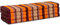 livasia Nachhaltige Klappmatratze Kapok XXL - 200x140x8cm - extrabreite Gästematratze, Faltbare Matratze doppel, ökologische Yogamatte, Gästebett klappbar, Liege Garten Balkon (Orange)