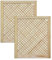 ben+camilla.com Gittertür Holztür natur 69 x 59,4 cm Schranktür Raumteiler Schiebetür für Regale, Schränke, Möbel | Kiefer Holz unbehandelt | Doppel-Paket 2-er Pack Beige