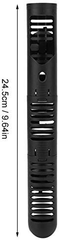T&F 24.5cm Fish Tank Heater Guard Protector Detachable Fish Tank Heating Rod Sleeve Plastic Aquarium Heater Protective Cover Guard with Suction Cups