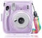 Fintie Tasche für Fujifilm Instax Mini 11 Sofortbildkamera - Transparent Hart PVC Schutzhülle Reise Kameratasche Hülle Abdeckung mit abnehmbaren Riemen, Schimmernd Lila