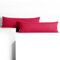 DecoKing 2 Kissenbezüge 40x145 cm Jersey 100% gekämmte Baumwolle Reißverschluss pink Amber