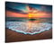 PICANOVA – Stampa su Tela Tramonto sul Mare 120x80cm – Quadro su Tela Moderno Incorniciato con Spessore di 2cm – Foto Decorazione da Parete Come Dipinto – Collezione Spiagge