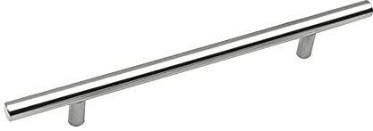 ANSIEDIO 6 Pack Cupboard Handles, Stainless Steel T Bar Kitchen Cabinet Handles Furniture Door Drawer Knobs Pulls (128mm Hole Centers)