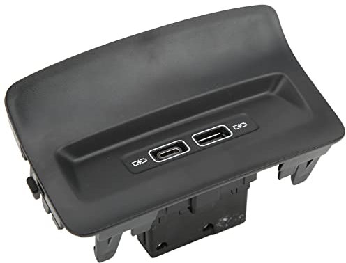 USB-Nachrüstsatz,Schwarzer USB-Ladeanschluss für Den Rücksitz 5QD035726L Ersatz für 2017+