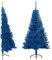 vidaXL Albero di Natale Artificiale a metà con Supporto Blu 180 cm PVC