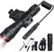 DARKBEAM Lampe Torche IR 850nm LED Lampe de Poche Infrarouge, Travailler avec l'équipement de Vision Nocturne, Puissant Invisible Lumière Rechargeable pour chasse, observation, sauvetage, avec clip
