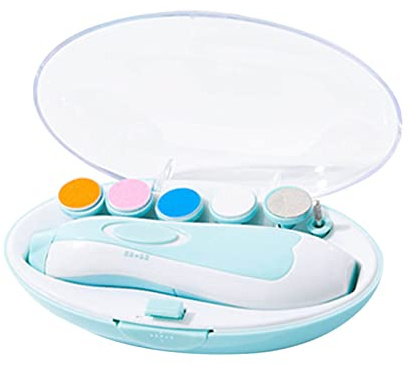 Tagliaunghie Elettrico 6 in 1 per Bambini Neonati con 8 Testine Lima per Unghie Elettrica Professionale per Adulti e Bambini