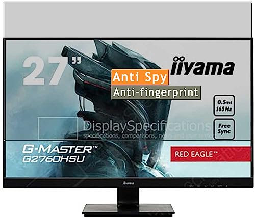 Vaxson Anti Spy Schutzfolie kompatibel mit Iiyama G-Master G2760HSU-B3 27 Monitor Display folie folien Displayschutzfolie （ nicht Panzer Schutz Glas folie SchutzGlas nicht PanzerGlas ）