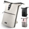 LYNDBERGEN Rolltop Rucksack Damen - Ely - Medium I Rolltop Rucksack Herren 16L - 21L I Laptoprucksack mit 17 Zoll Laptopfach I Wasserfester Fahrradrucksack reflektierend - Anti-Diebstahl