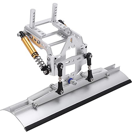 Pala da Neve RC in Alluminio, Spazzaneve Portatile per Auto RC, Pala da Neve in Metallo, Pala da Neve per Auto RC in Metallo, per Cingolato RC 1/10