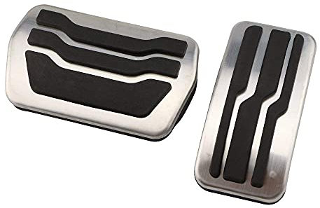 LECREA Auto Pedal Set für Ford Focus 2 3 4 MK2 MK3 MK4 2005–2022, Verschleißfest Gaspedal Bremse Fußstütze Pads Anti Rutsch Pedal Abdeckungen, Auto Innere Beschützen ZubehöR,at Without Rest