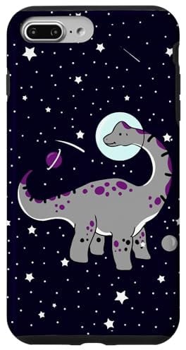 iPhone 7 Plus/8 Plus Cute Astronaut Dinosaur In Space Brachiosaurus Bronto Dino Case