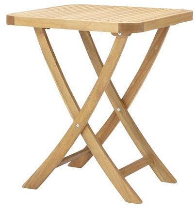 Dehner Balkontisch Lima, Klapptisch aus FSC®-zertifiziertem Akazienholz, Gartentisch für 2 Personen, 73 x 60 x 60 cm, Natur-Farben