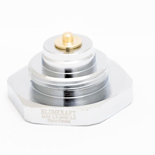 BLUMKRAFT Adapter für Heizkörper, Anschluss M38 x 1,5, Ondal-Stil auf M30 x 1,5, für Thermostat/Thermostatkopf M30 x 1,5 männlich