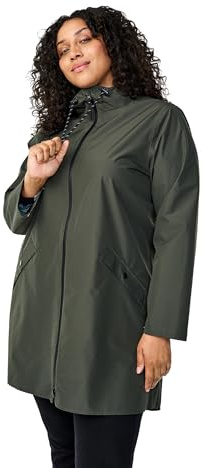 Zizzi Women's Plus Sizes Regenmantel Versiegelte Nähte Größe Gr L Peat - Plus Size Damenkleidung