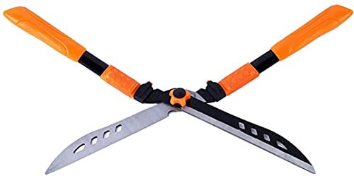 XAoSCd Gartenschere, Gartenheckenschere Zum Beschneiden Von Beeten, Buchsbaum Und Büschen, Heckenschere Mit Komfortablem Griff Zum Beschneiden Von Obst, Blumen Und Pflanzen, Orang,Orange
